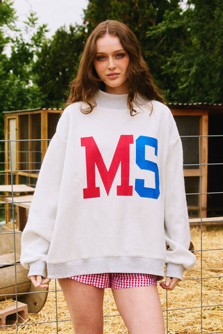 'MISSISSIPPI & MS' Reversible Sweatshirt