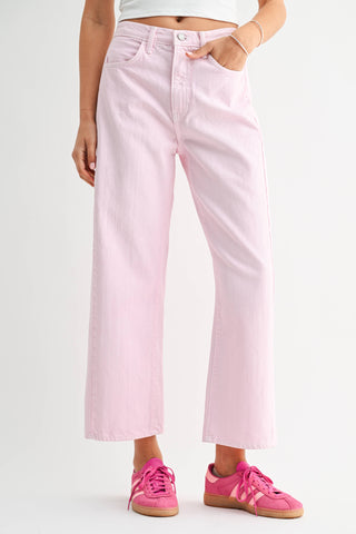 Pink Barrel Jean Twist