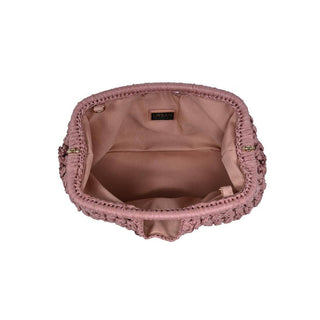 Abigail Straw Clutch Bag With Chain Strap