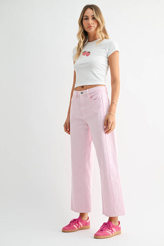 Pink Barrel Jean Twist