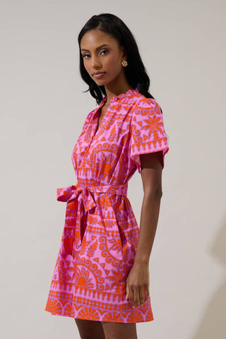 Tarie Tropical Ema Shift Mini Dress