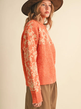 Pam Floral Sweater