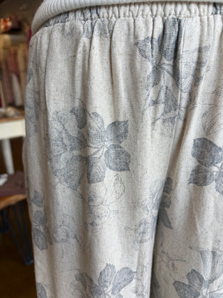Anthro Wide Leg Linen Pants