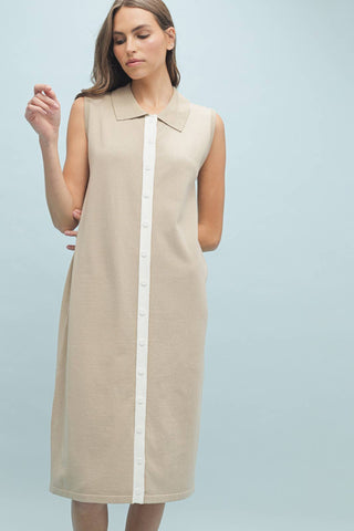 Nautical Tank Midi Dress