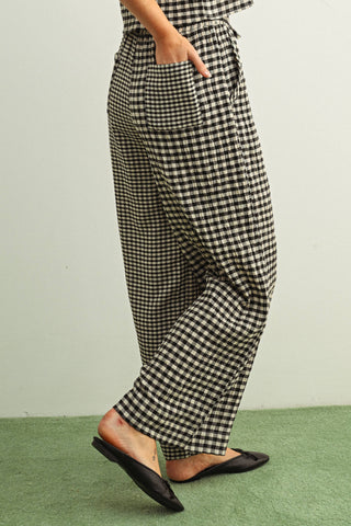 Grant Gingham Straight Pants