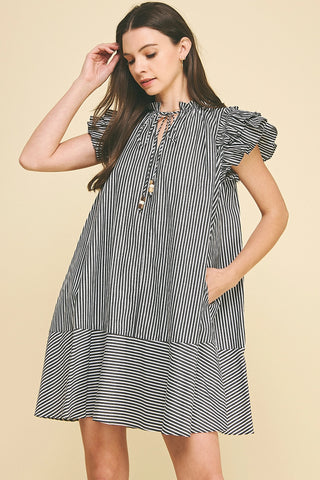 Olivia Stripe Mini Dress