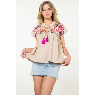 Emily Tassel Tie Top