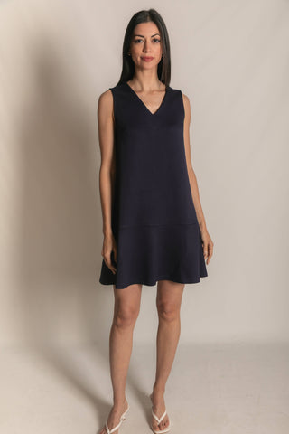 Butter Modal Sleeveless Flutter Skirt Mini Dress