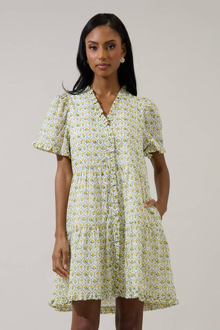 Trinny Floral Kara Shift Mini Dress