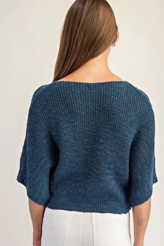 Daphne Dolman Short Sleeve Sweater