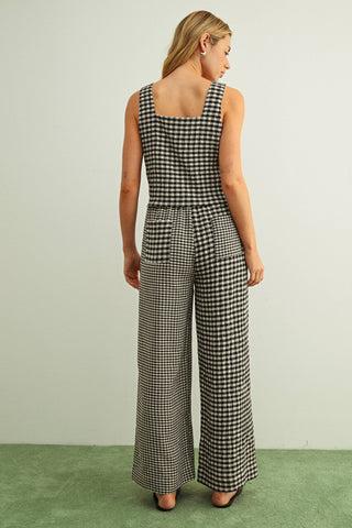 Grant Gingham Straight Pants