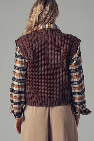 Chunky Knit Sweater Vest