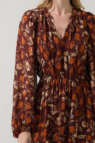Paxton Balloon Sleeve Mini Dress Autumn
