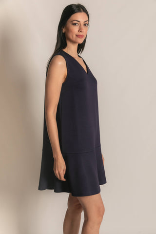 Butter Modal Sleeveless Flutter Skirt Mini Dress