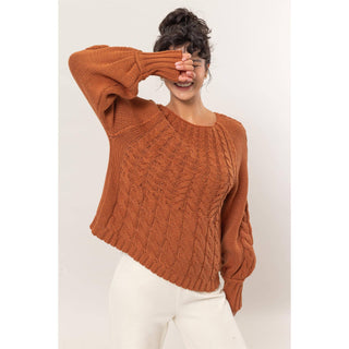 Cable Knit Pattern Sweater