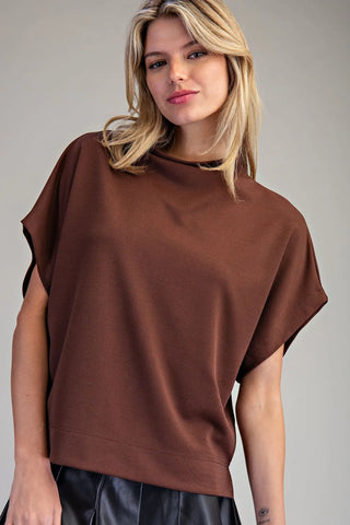 Callie Mock Neck Top