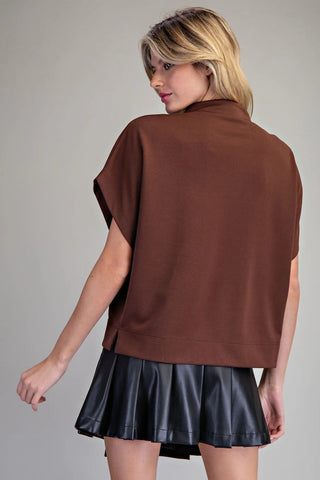 Callie Mock Neck Top