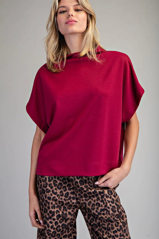 Callie Mock Neck Top