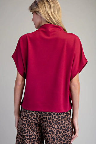 Callie Mock Neck Top