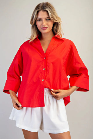 Patty Pleat-Back Blouse