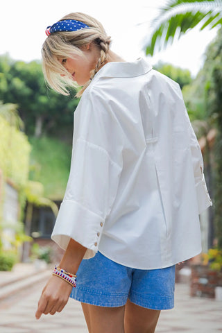 Patty Pleat-Back Blouse