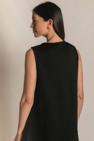 Butter Modal Sleeveless Flutter Skirt Mini Dress