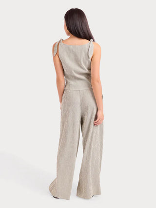 The See Me Stripe Pleated Top