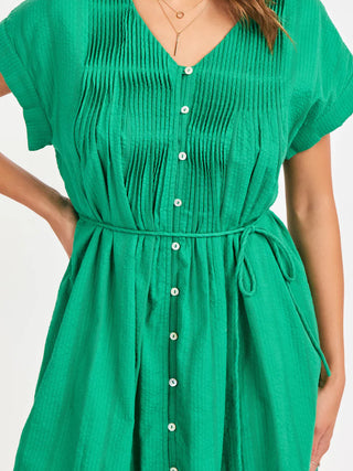 Radiate Pintuck Mini Dress