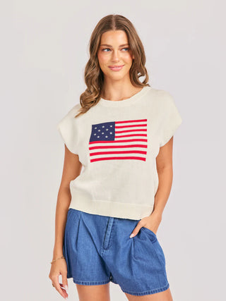 American Dream Flag Sweater Vest