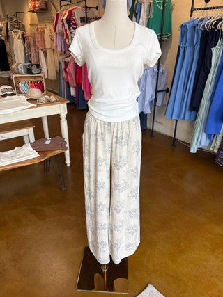 Anthro Wide Leg Linen Pants