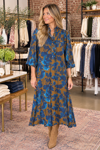 Casey Floral Midi Dress