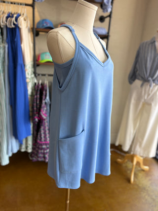 Addie Scuba Romper Mini Dress