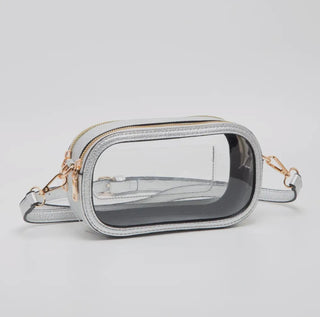 Double Zipper Oval Clear Stadium Bag