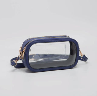 Double Zipper Oval Clear Stadium Bag