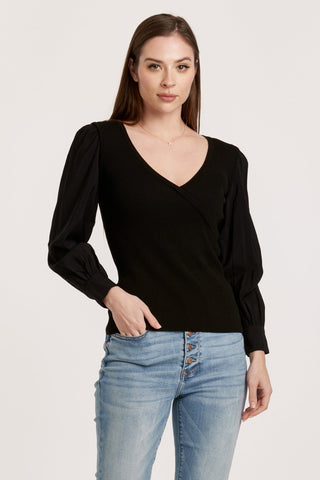 Darcy Long Sleeve Overlap Top