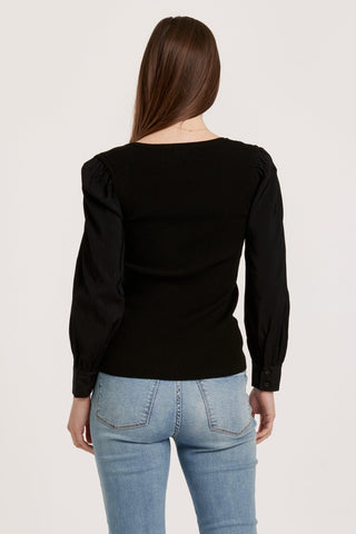 Darcy Long Sleeve Overlap Top