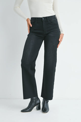 Slim Scissor Cut Palazzo Jeans