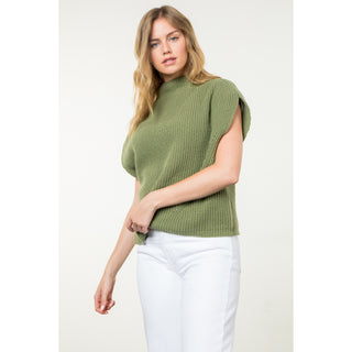 Mendy Turtleneck Ribbed Vest