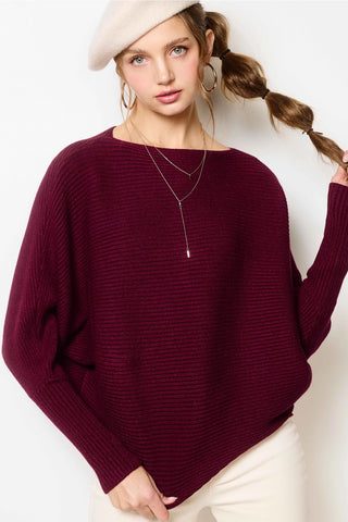 Slouchy Boat Neck Sweater