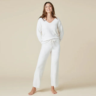 Solid Marshmallow V-Neck Lounge Set - Oprah's Fave