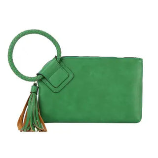 Leather Wristlet Clutch