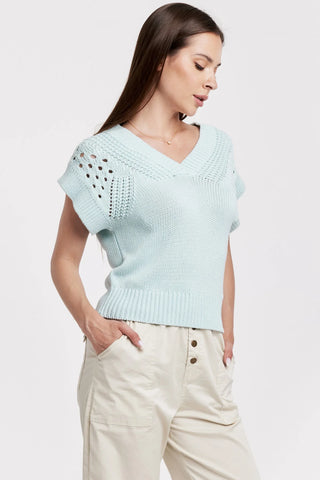 Renata Crochet Sweater Vest