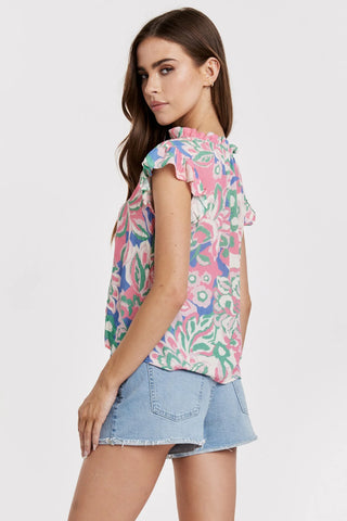 Zosia Blush Blossom Blouse