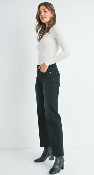 Slim Palazzo Scissor Cut Denim