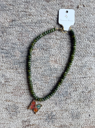 Beaded Charm Necklace