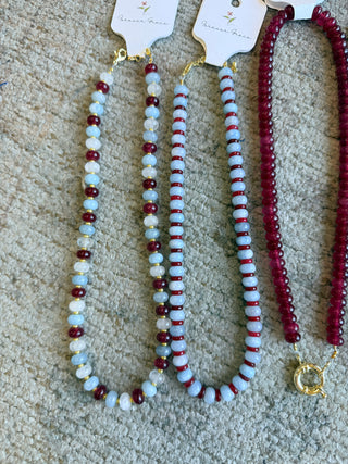 Beaded Patriotic Necklace
