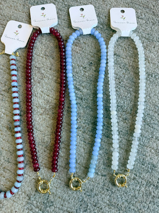 Beaded Patriotic Necklace