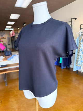 Flared Sleeve Scuba Top