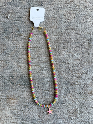 Beaded Charm Necklace