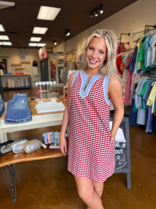 Gingham Picnic Mini Dress